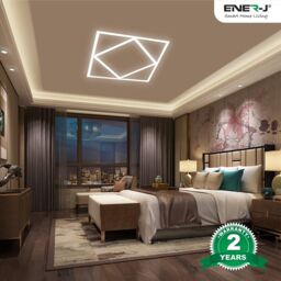 ENER-J Double Square Borderline LED Panel, 60x60 40W 4000 Lumens, 3 Years warranty, 6000K in White - thumbnail 2