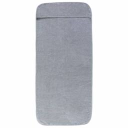 Berkfield Home Beach Towels 2 pcs Grey 75x200 cm Fabric 400 GSM - thumbnail 3