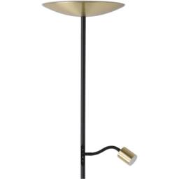 Loops 2 PACK Stylish Brushed Brass & Black LED Floor Lamp for Indoor Space - thumbnail 5