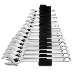 Nordara 80PCS Magnetic Wrench Organizer Widget Portable Tool Storage Shelf in Black - thumbnail 1