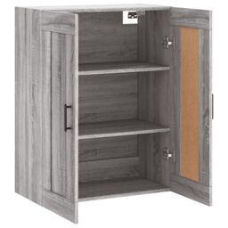 Berkfield Home Wall Mounted Cabinet Grey Sonoma 69.5x34x90 cm Engineered Wood - thumbnail 6