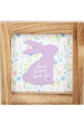 KDMD Some Bunny Loves You Wooden Frame Sign in White - thumbnail 2