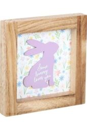 KDMD Some Bunny Loves You Wooden Frame Sign in White - thumbnail 3