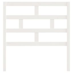 Berkfield Home Bed Headboard White 96x4x100 cm Solid Wood Pine - Size: 96 x 4 x 100 cm - thumbnail 4