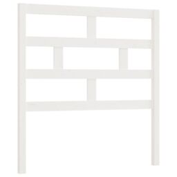 Berkfield Home Bed Headboard White 96x4x100 cm Solid Wood Pine - Size: 96 x 4 x 100 cm - thumbnail 2