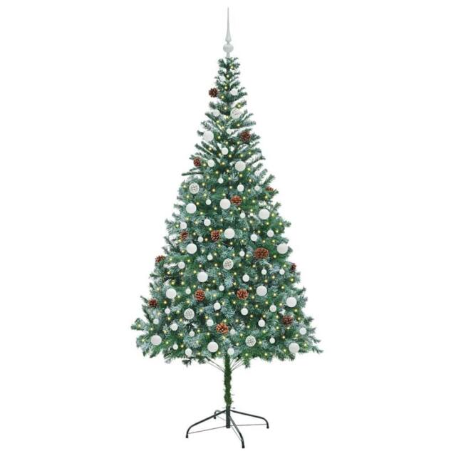 Berkfield Home Elegant Artificial Christmas Tree with Stand Green 210 cm PVC and - image 1
