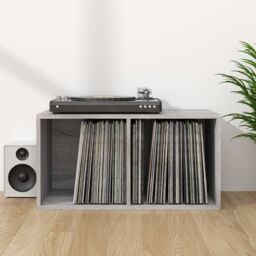 Berkfield Home Vinyl Storage Box Grey Sonoma 71x34x36 cm Engineered Wood - Size: 71 x 34 x 36 cm - thumbnail 1