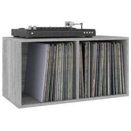 Berkfield Home Vinyl Storage Box Grey Sonoma 71x34x36 cm Engineered Wood - Size: 71 x 34 x 36 cm - thumbnail 5