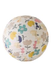 ValueLights Annie Bold Floral Natural Fabric Globe Ball Ceiling Lamp Shade - thumbnail 6