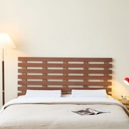 Nordlys Headboard 160 Wood Walnut Finish in Brown - Size: EU King - thumbnail 4