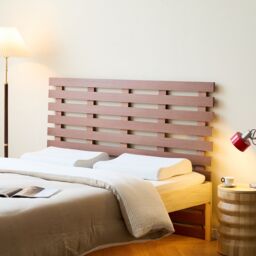 Nordlys Headboard 160 Wood Walnut Finish in Brown - Size: EU King - thumbnail 2
