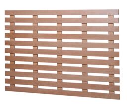 Nordlys Headboard 160 Wood Walnut Finish in Brown - Size: EU King