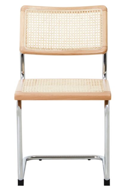 Orsina Cebu Elm Wood & Rattan Dining Chair in Silver - image 1