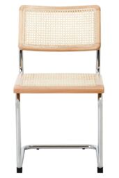 Orsina Cebu Elm Wood & Rattan Dining Chair in Silver - thumbnail 1