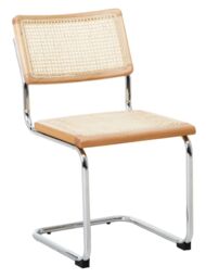 Orsina Cebu Elm Wood & Rattan Dining Chair in Silver - thumbnail 2