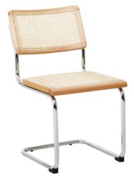 Orsina Cebu Elm Wood & Rattan Dining Chair in Silver - thumbnail 5