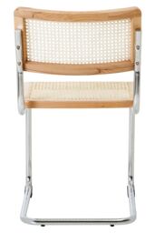 Orsina Cebu Elm Wood & Rattan Dining Chair in Silver - thumbnail 4