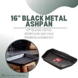 Marco Paul 27cm Black Metal Ash Pan Fireside Accessories - thumbnail 5