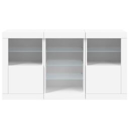 Berkfield Home Sideboard with LED Lights White 123x37x67 cm - Size: 123 x 37 x 67 cm - thumbnail 6