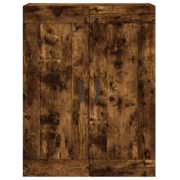 Berkfield Home Highboard Smoked Oak 69.5x34x180 cm Engineered Wood in Brown - thumbnail 6