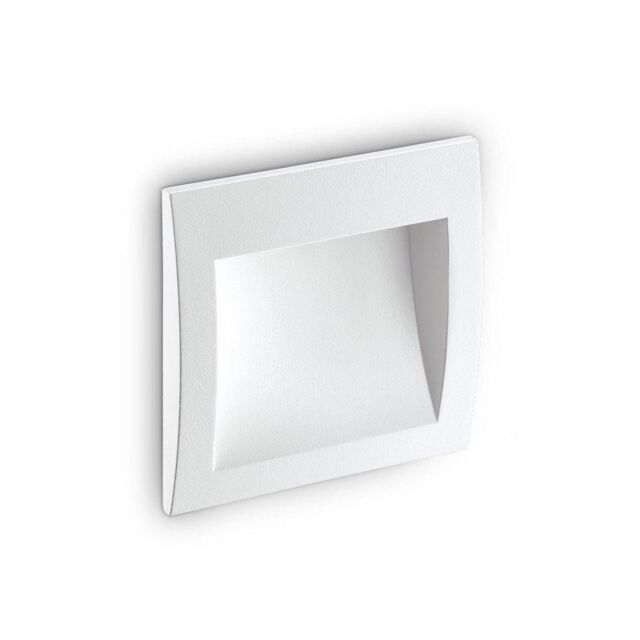 Netlighting Wire LED Outdoor Square Recessed Wall Light White IP65 3000K - image 1