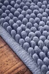 Bianca 'Aspen Bobble' Bath Mat in Blue - thumbnail 2