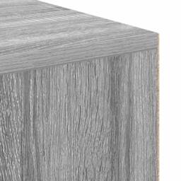 Berkfield Home Modern Writing Desk Grey Sonoma Wood Standard Storage - thumbnail 8