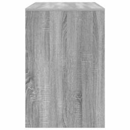 Berkfield Home Modern Writing Desk Grey Sonoma Wood Standard Storage - thumbnail 6