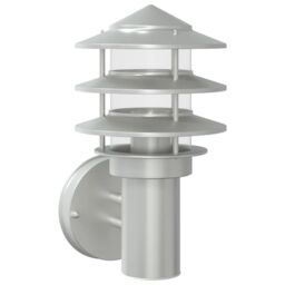 Berkfield Home Outdoor Wall Light Silver Stainless Steel - thumbnail 2