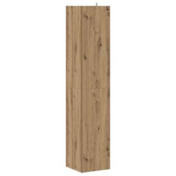Berkfield Home Classic Corner Cabinet Artisan Oak 33x33x165 cm Engineered Wood in Brown - Size: 33 x 33 x 165 cm - thumbnail 6