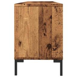 Berkfield Home TV Cabinet Old Wood 150x30x44.5 cm Engineered Wood in Brown - thumbnail 6