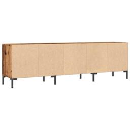 Berkfield Home TV Cabinet Old Wood 150x30x44.5 cm Engineered Wood in Brown - thumbnail 7