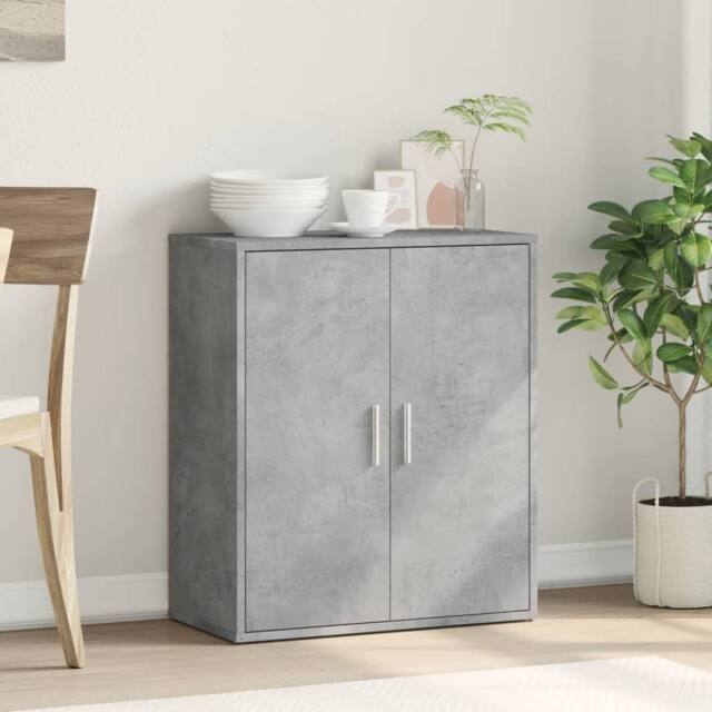 Berkfield Home Sideboard Concrete Grey 60x31x70 cm Engineered Wood - Size: 60 x 31 x 70 cm - image 1