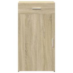 Berkfield Home Sideboard Sonoma Oak 50x42.5x93 cm Engineered Wood in Light Brown - thumbnail 4