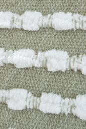 Catherine Lansfield 'Stab Stitch' Cushion in Green - Size: 43 cm x 43 cm - thumbnail 2