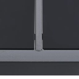 Berkfield Home Outdoor Dining Table Anthracite 190x90x74 cm Steel in Black - Size: 190 x 90 x 74 cm - thumbnail 4