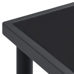 Berkfield Home Outdoor Dining Table Anthracite 190x90x74 cm Steel in Black - Size: 190 x 90 x 74 cm - thumbnail 5