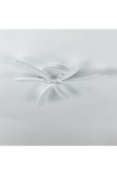 Living and Home Modern Art Flower Flush Mount Ceiling Light in White - thumbnail 6