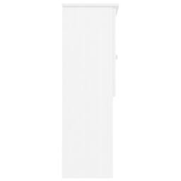 Berkfield Home Dresser Top ALTA White 77x30x92 cm Solid Wood Pine - Size: 77 x 30 x 92 cm - thumbnail 6