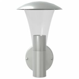 Berkfield Home Outdoor Wall Lights 2pcs Silver Stainless Steel - thumbnail 4