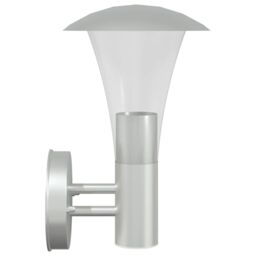 Berkfield Home Outdoor Wall Lights 2pcs Silver Stainless Steel - thumbnail 5