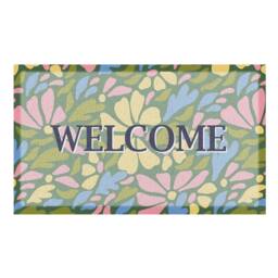 Artsy Mats Welcome Pastel Flowers Doormat - Size: 60 cm x 90 cm - thumbnail 3