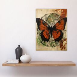 "Artery8 Vintage Monarch Butterfly Botanical Earthy Grunge Aesthetic Large Wall Art Poster Print Thick Paper 18X24 Inch - Size: W18"" x H24""" - thumbnail 4