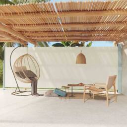 Berkfield Home Patio Retractable Side Awning 200x600 cm Cream - thumbnail 1