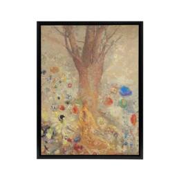 "Artery8 Odilon Redon The Buddha Premium Framed Canvas Wall Art Print in Beige - Size: W12"" x H16""" - thumbnail 1