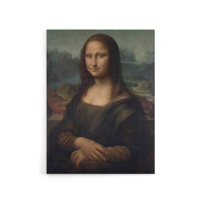 "Artery8 Portrait of Mona Lisa del Giocondo da Vinci Canvas Wall Art - Size: W18"" x H24""" - image 1