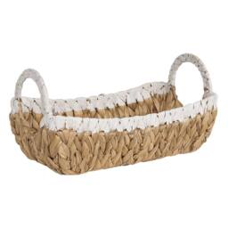 Wyld and Coco Handmade Water Hyacinth Basket Set 3 Pack with Metal Frame in Natural - thumbnail 7