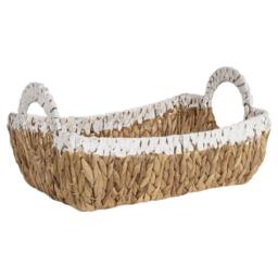 Wyld and Coco Handmade Water Hyacinth Basket Set 3 Pack with Metal Frame in Natural - thumbnail 6