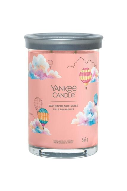 Yankee Candle Women's Signature Large Tumbler Watercolour Skies in Pink - image 1