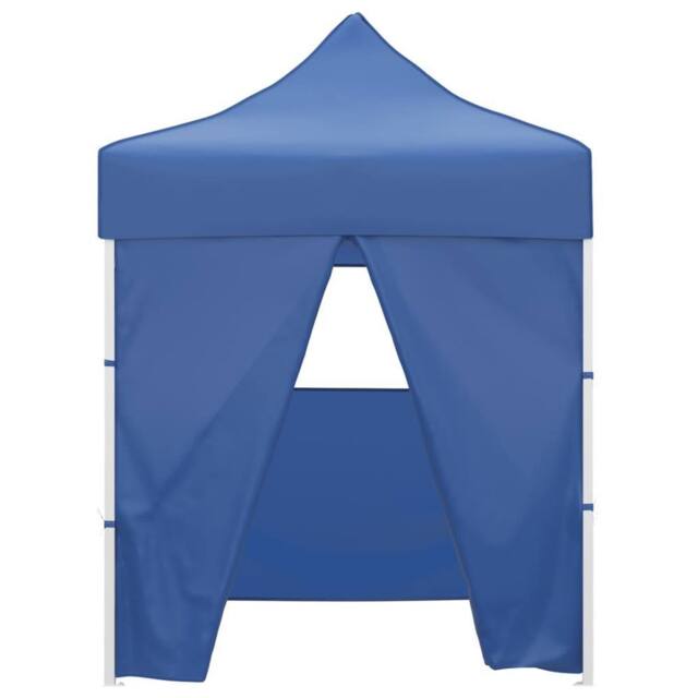 Berkfield Home Professional Folding Party Tent with 4 Sidewalls 2x2 m Steel Blue - image 1